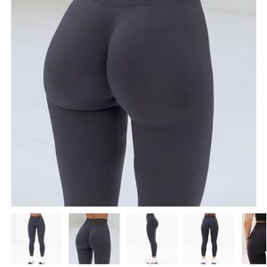 Scrunch Seamless Ribbed Contour Leggings